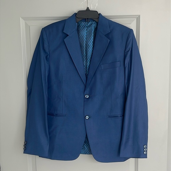 Raymond Men's 2-Piece Blue Suit - Picture 1 of 11